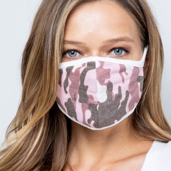 CHICBOMB Accessories - MADE IN USA PINK CAMO FACE MASK